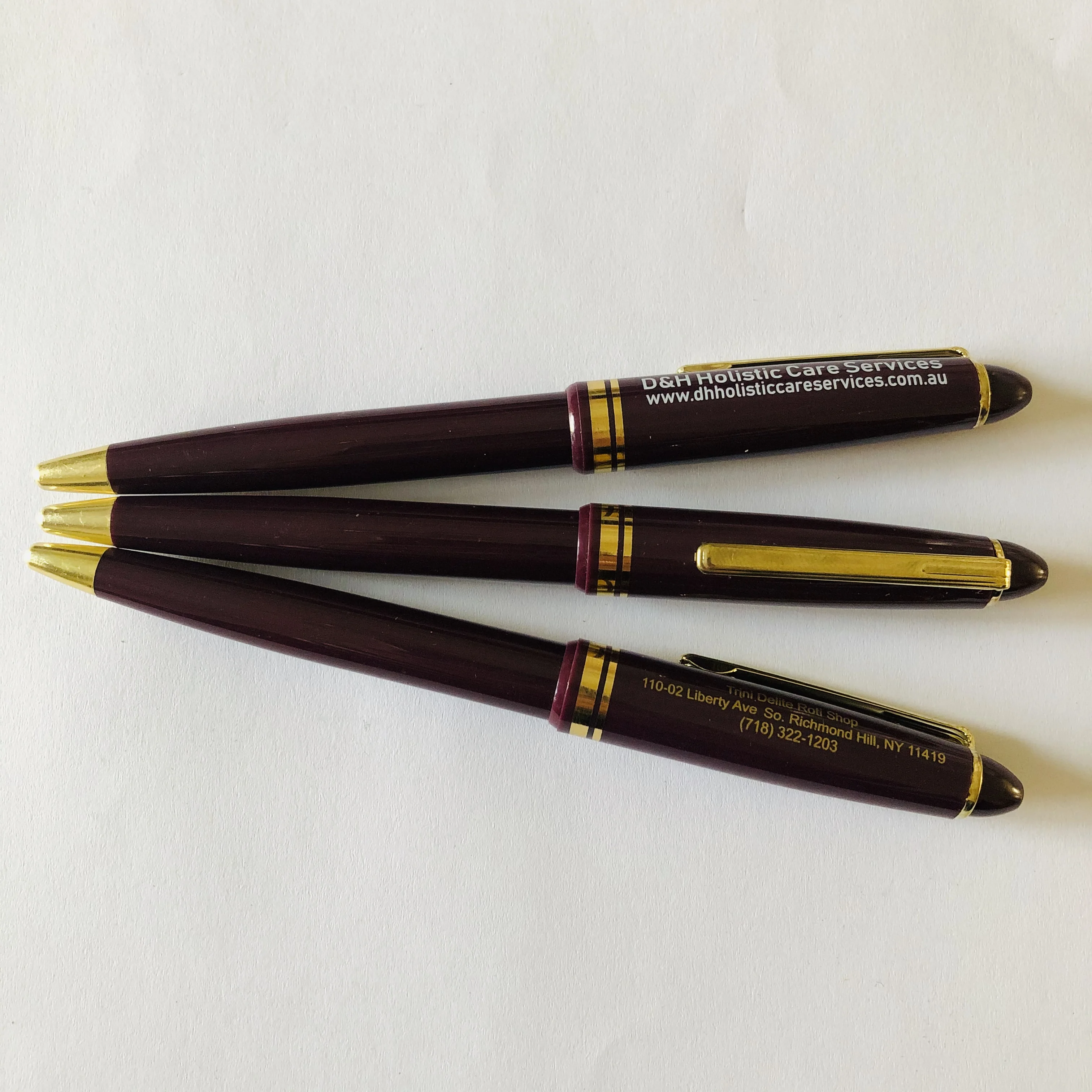 Новый дизайн винно-красного цвета с логотипом шариковая ручка брендовые бегунки