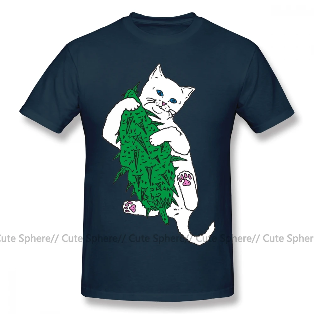Lord Nermal, футболка, Vegan Cat, футболка, 100 хлопок, большие размеры, футболка, забавная, повседневная, с принтом, с коротким рукавом, Мужская футболка - Цвет: Navy Blue