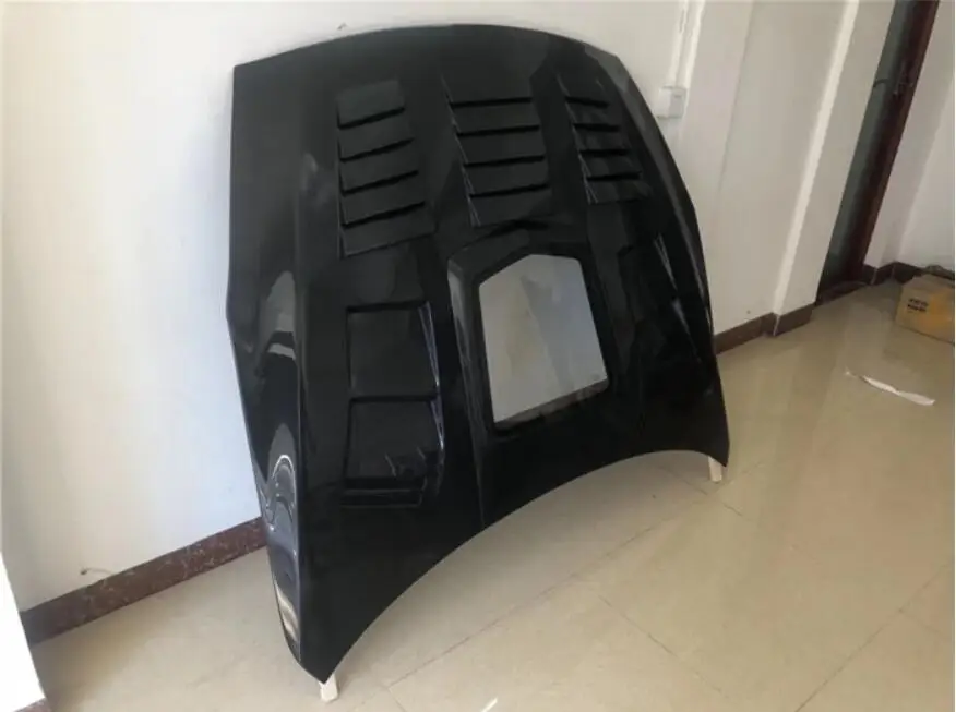 Углеродное волокно прозрачное стекло переднего бампера двигателя вентиляция в