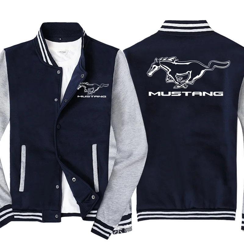 

Новинка, модная мужская бейсбольная куртка для MUSTANG, спортивная одежда, повседневный свитшот, унисекс форма в стиле хип-хоп Харадзюку, карди...