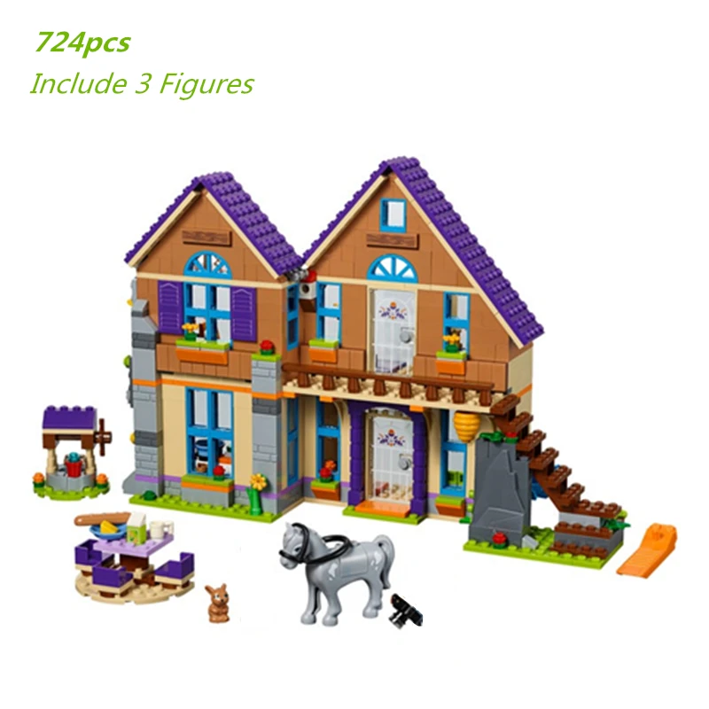 

New Girl Princess Friends Mias House Bedroom Building Blocks Kit Bricks Family Home Classic Model Kids Toys for Children Gifts