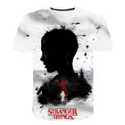 3D очень странные дела, одежда для мальчиков, новая брендовая футболка с вырезом на шее для Девочек Смешные футболки повседневные летние детские футболки с принтом из мультфильма футболки хип хоп