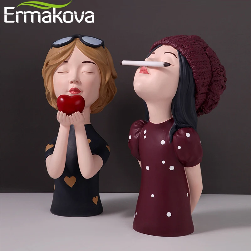 ERMAKOVA скандинавские пузырьки девушка статуя абстрактная скульптура Смола