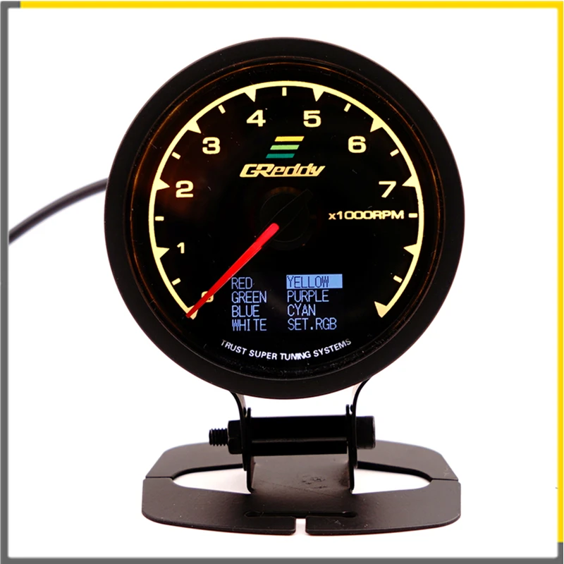 Спидометр GReddi Multi D/A lcd цифровой дисплей Тахометр автомобильный измерительный прибор 2,5 дюймов 62 мм 7 цветов в 1