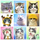 Алмазная живопись 5D, животные, поделки, алмазная вышивка, искусственная кошка, наборы для вышивки крестиком, мозаика, Новое поступление, домашний Декор для дома