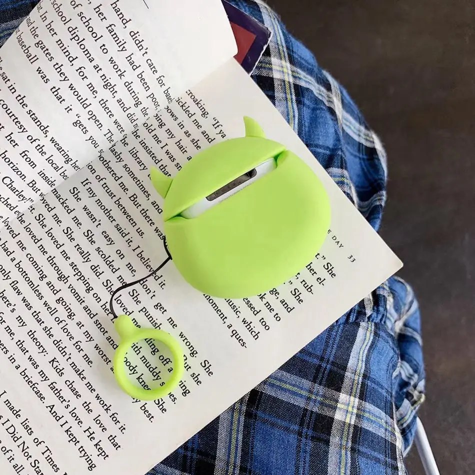 3D чехол для наушников для AirPods, силиконовый чехол, милый ins, медведь, собака, чехол для Apple Air pods 2, наушники/Earburd/Earpods, чехол, ремешок