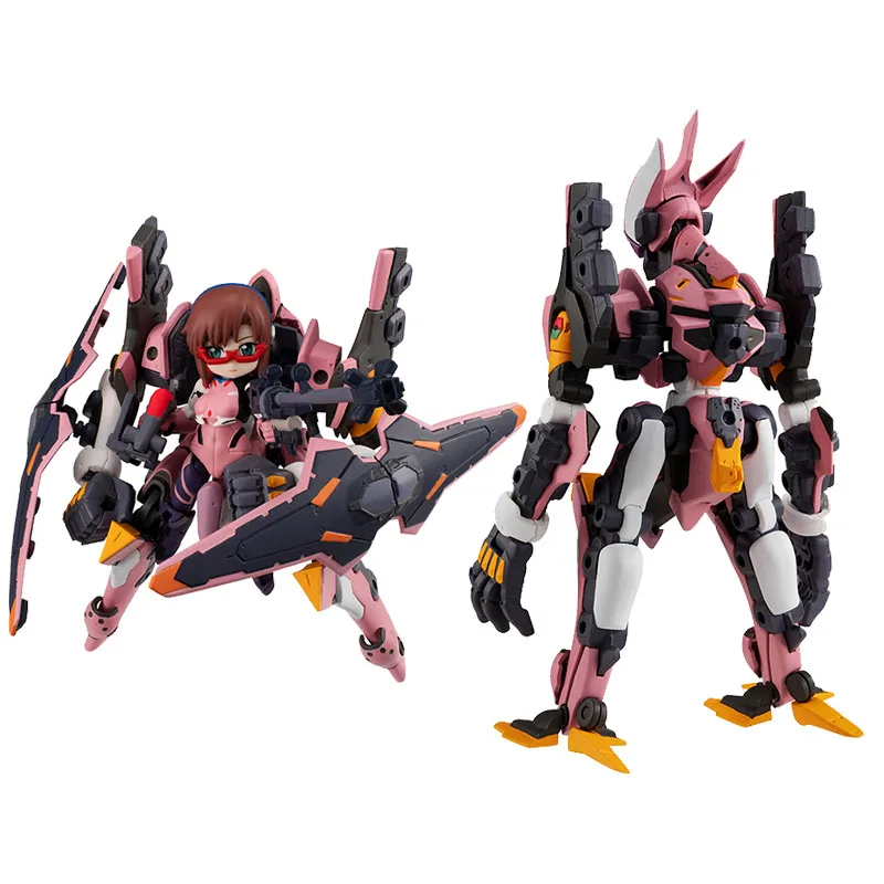 

Evangelion Japanese Anime Action Figures Desktop Army EVA-08 Mari Makinami Illustrious Figurine Q Version Model Collections Toys