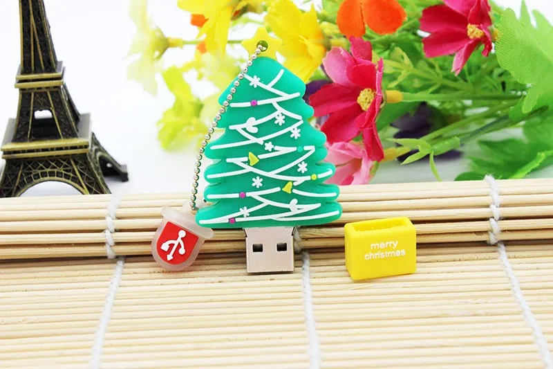 JASTER Рождественская елка usb флешка в форме героя мультика подарок 8 ГБ 16 ГБ 32 ГБ 64 Гб 128 ГБ Флешка карта памяти чулки подарок