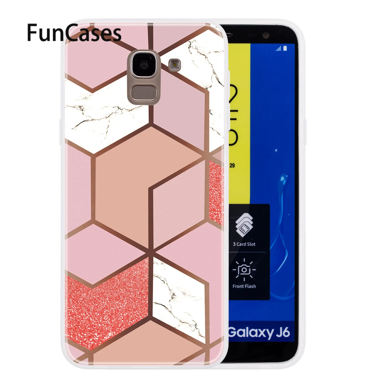 Новые Матовые чехлы для capinha samsung J6 2018 мягкая защитная пленка из ТПУ Galaxy
