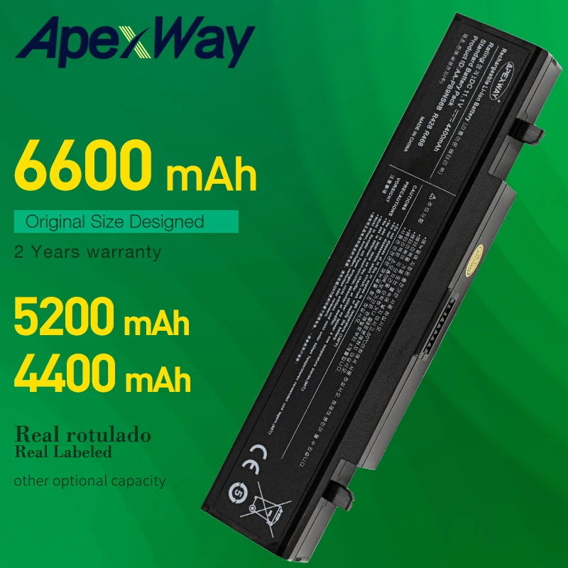 

Аккумуляторная батарея ApexWay, 6 ячеек, портативный аксессуар для SamSung, AA-PB9NC6B AA-PB9NS6B, R428, R429, R468, NP300, NP35