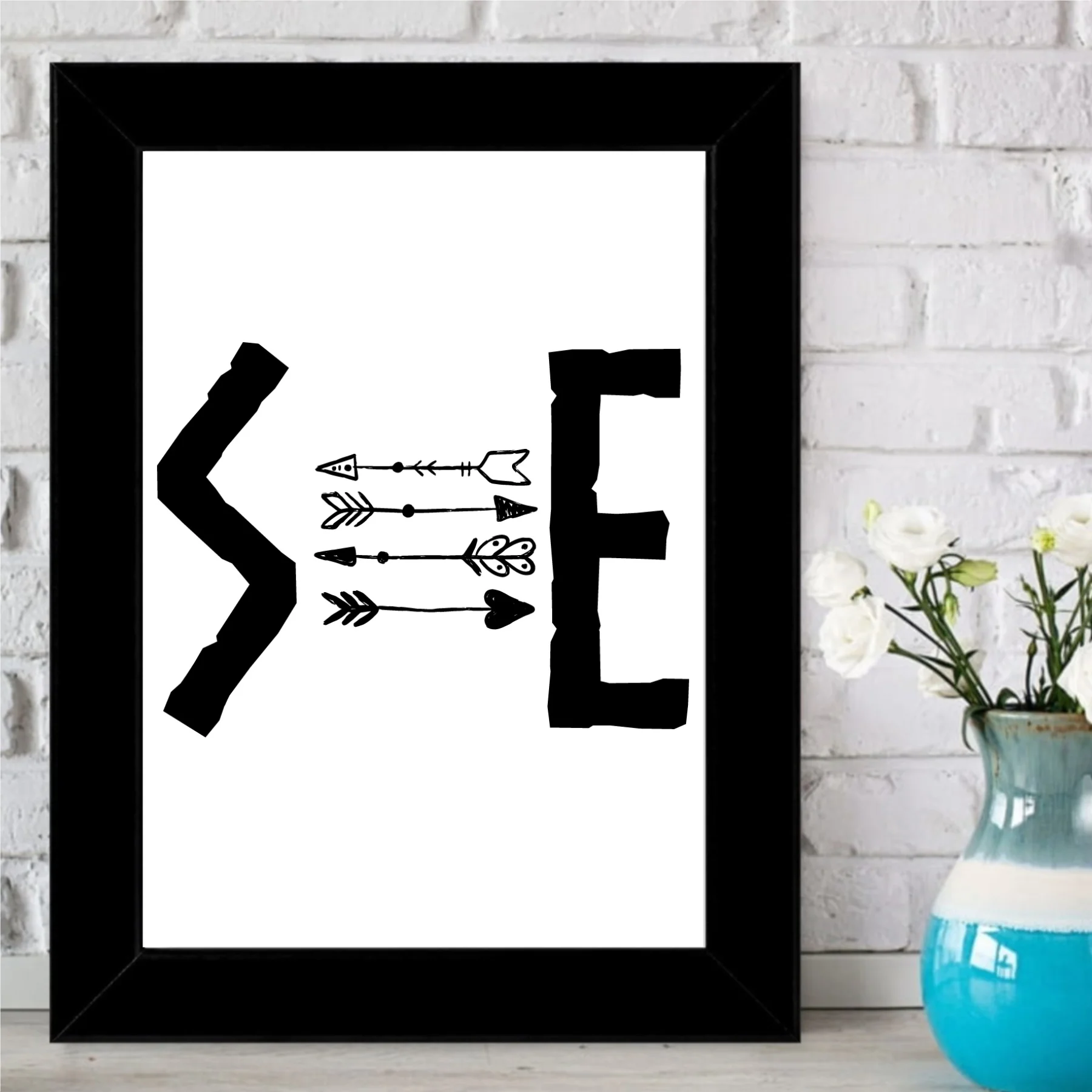 

Personalized Arrow Themed Head Letter Written Frames-12
