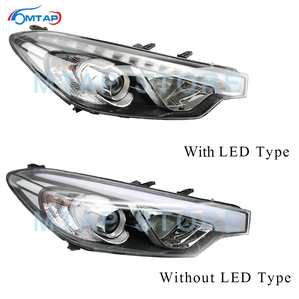 MTAP 2 шт. передний бампер головной светильник Sub-Assy галогенный светодиодный DRL для