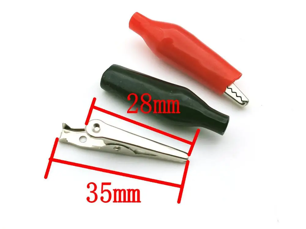 Зажим типа крокодил 35 мм для тестового соединителя зонда 400 шт. | Обустройство