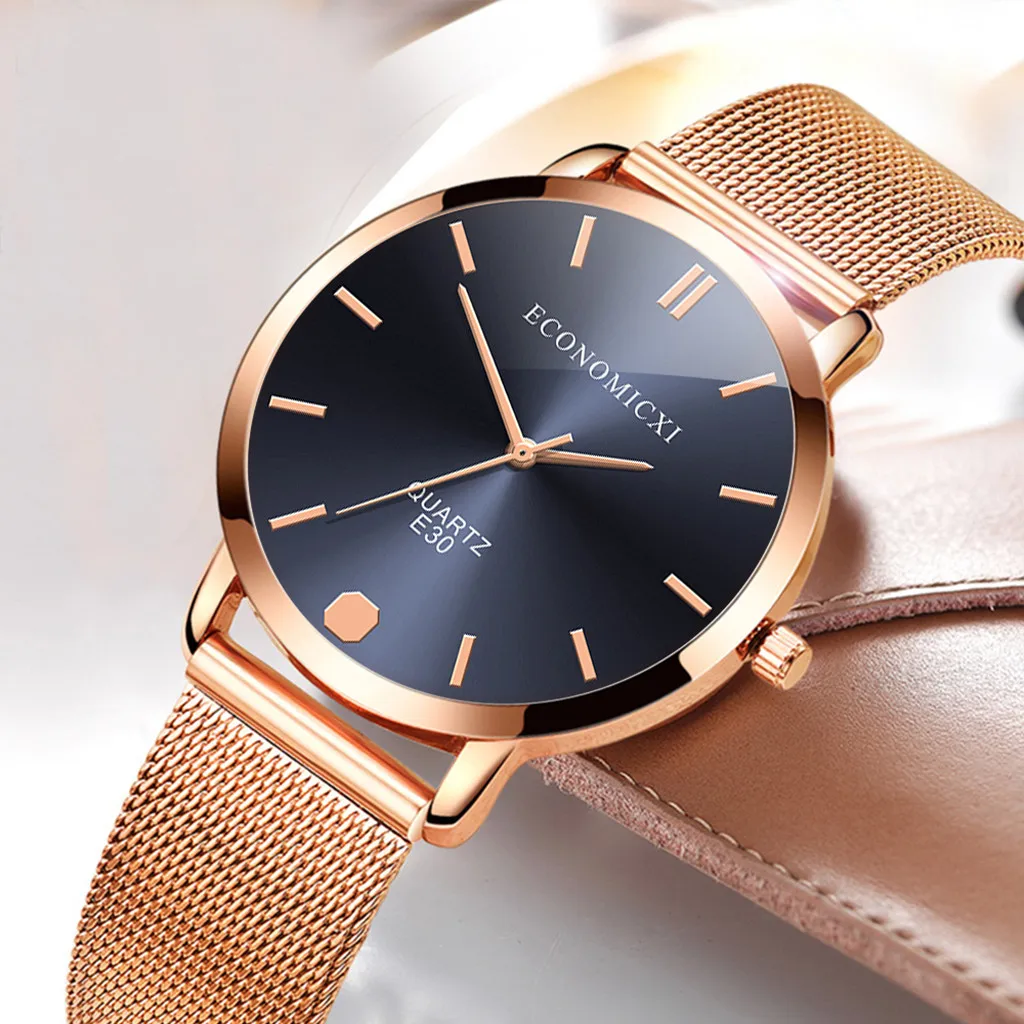 Новые модные женские кварцевые часы люксовый бренд из нержавеющей стали с