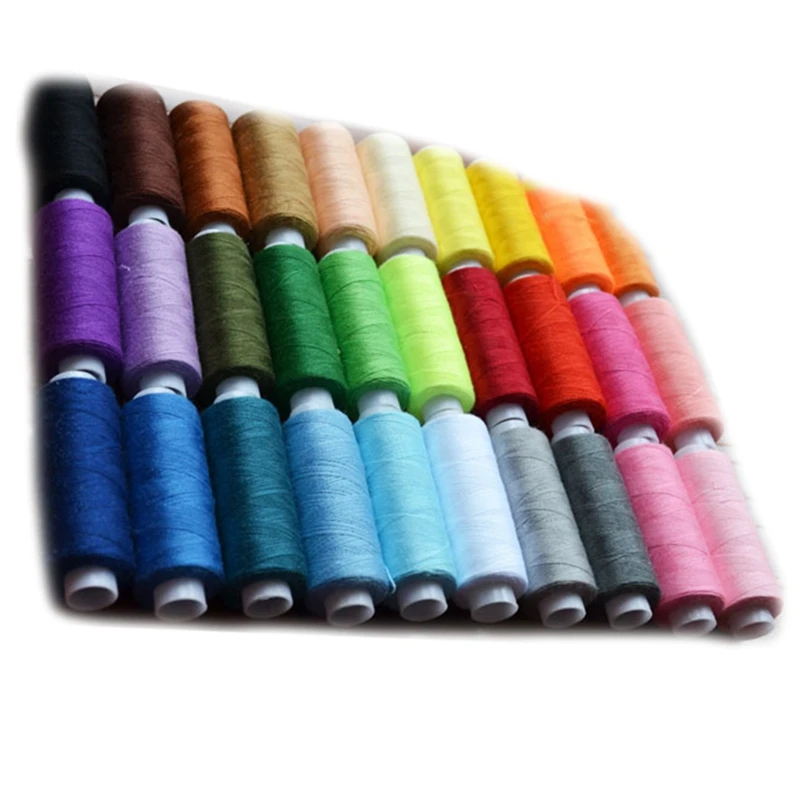 Набор швейных нитей с 30 катушками машина для вышивки нитями из полиэстера
