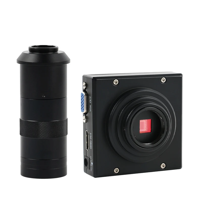 Промышленный микроскоп камера + 130X CCD объектив HD 1080P 1/2.5 &quotCMOS C интерфейс HDMI VGA