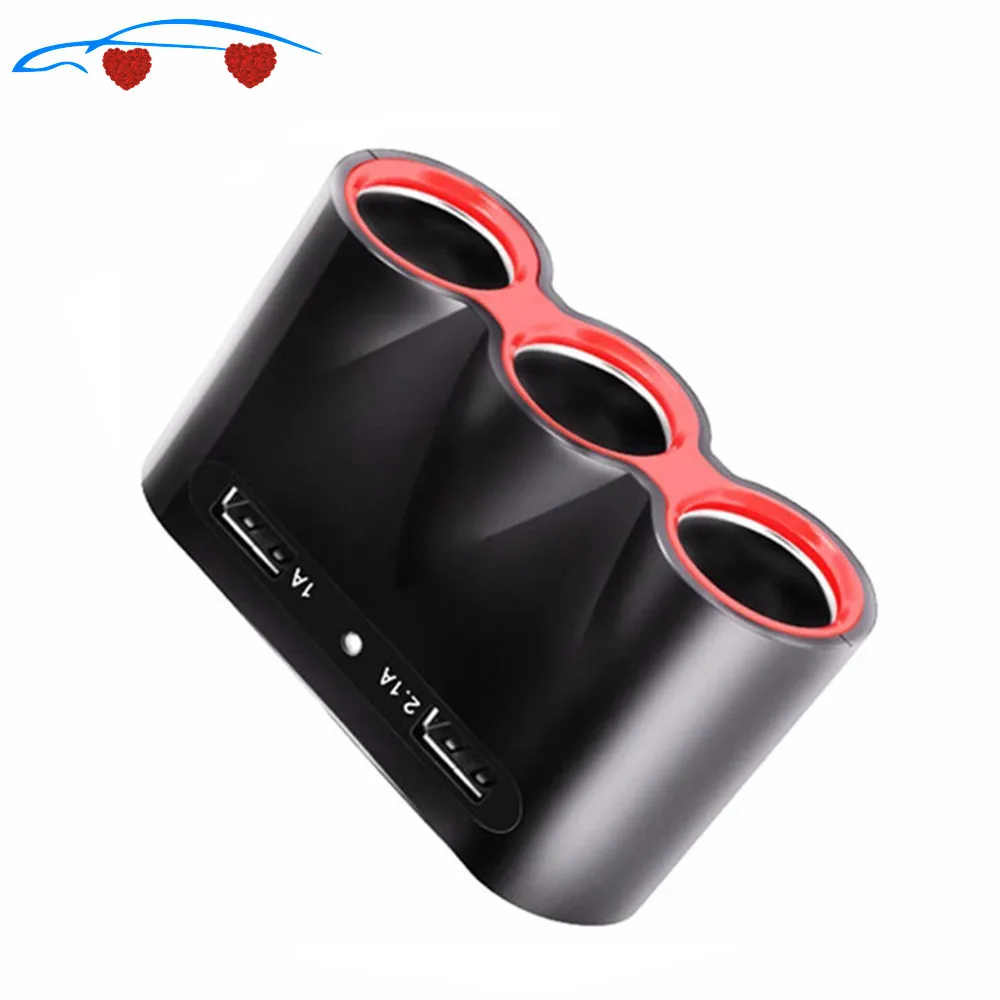 Автомобильные гнезда прикуривателя адаптер 5 В выходная мощность 120 А 3 USB