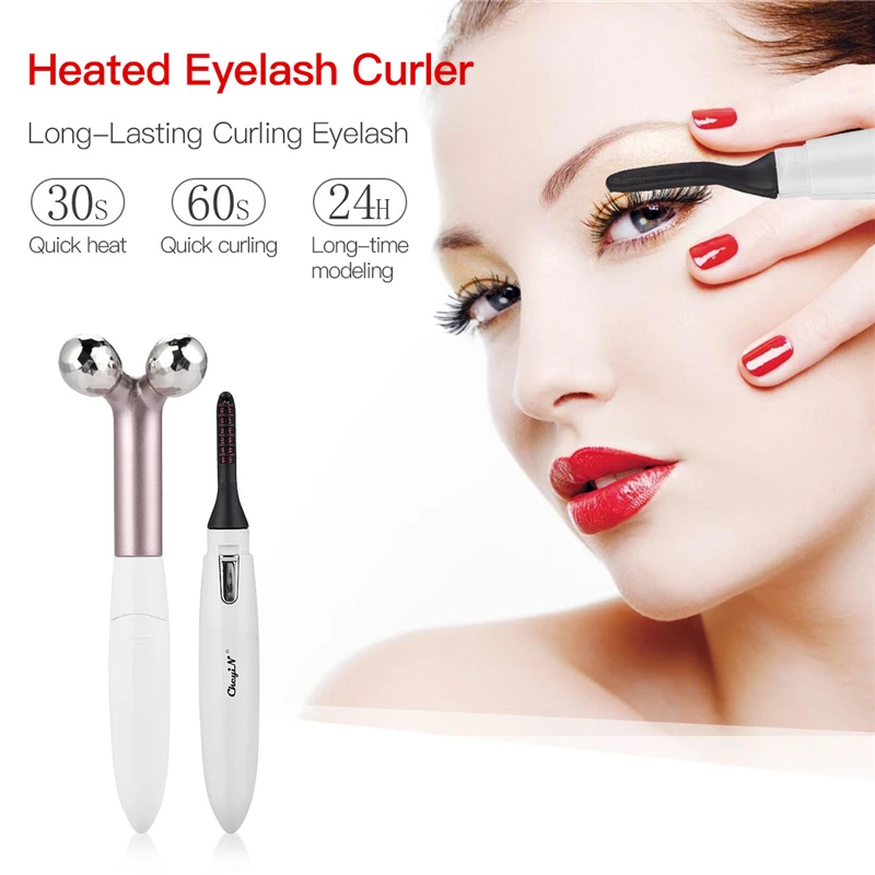 2 в 1 электрическая завивка ресниц с подогревом массажный роликовый лицевой
