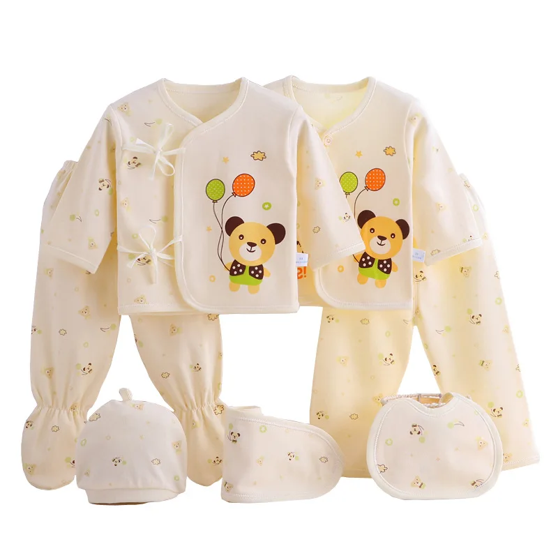 0-3M Newborn baby clothes sets pure cotton underwear just Infant baby clothing 7 seven-piece suits spring,autumn/summer seasons