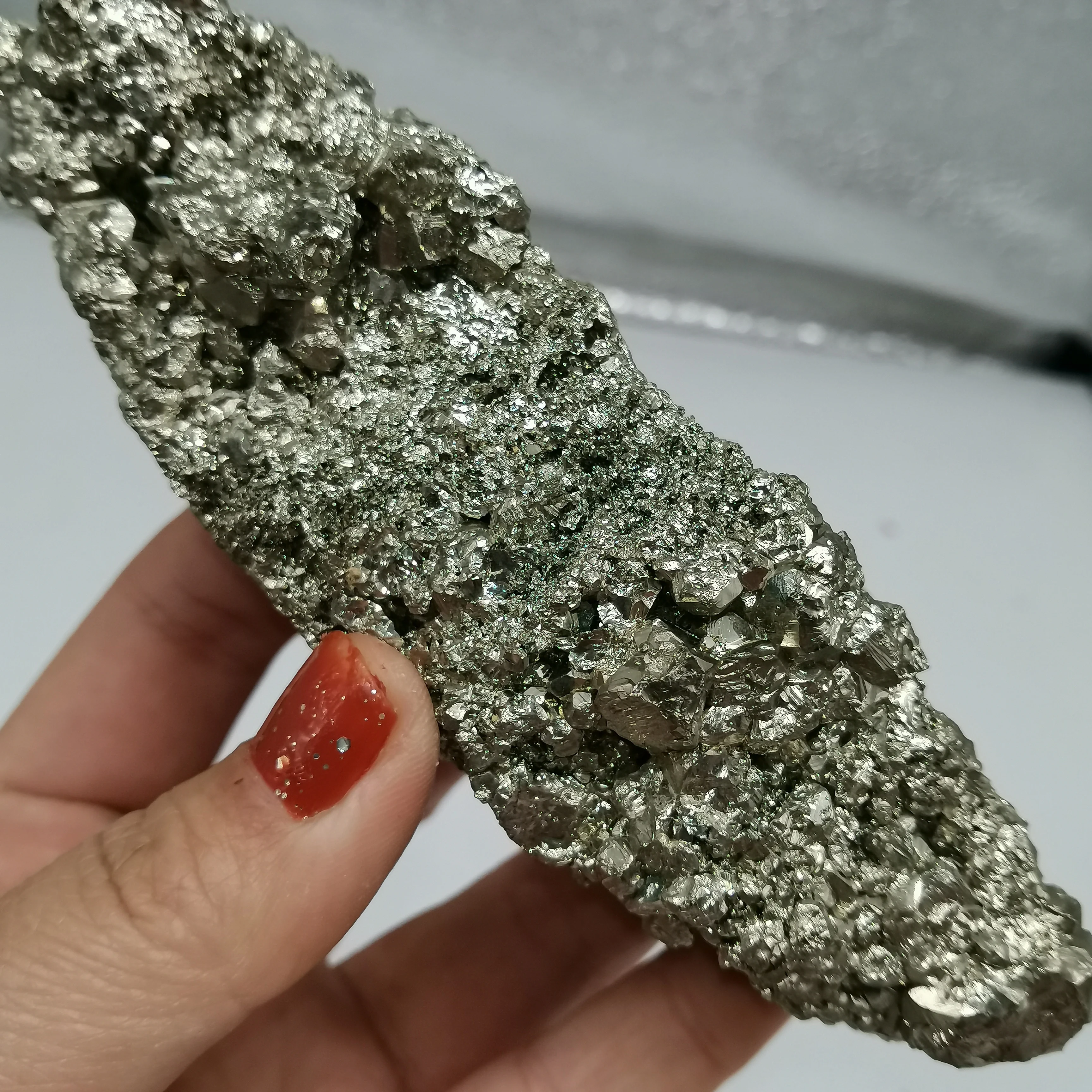 272 г натуральный исцеляющий Chalcopyrite образец характеристика детали украшения