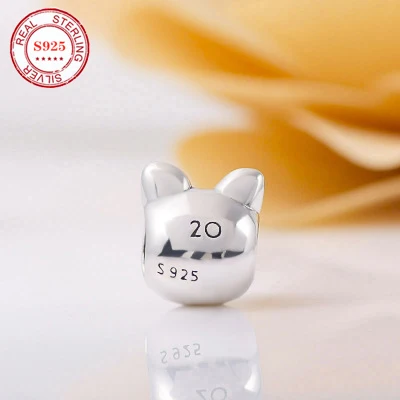 

Pan S925 Sterling Silver Beads DIY Bracelet Accessories Plain Silver Cute Pig 2020 Limited Edition Pig Charm