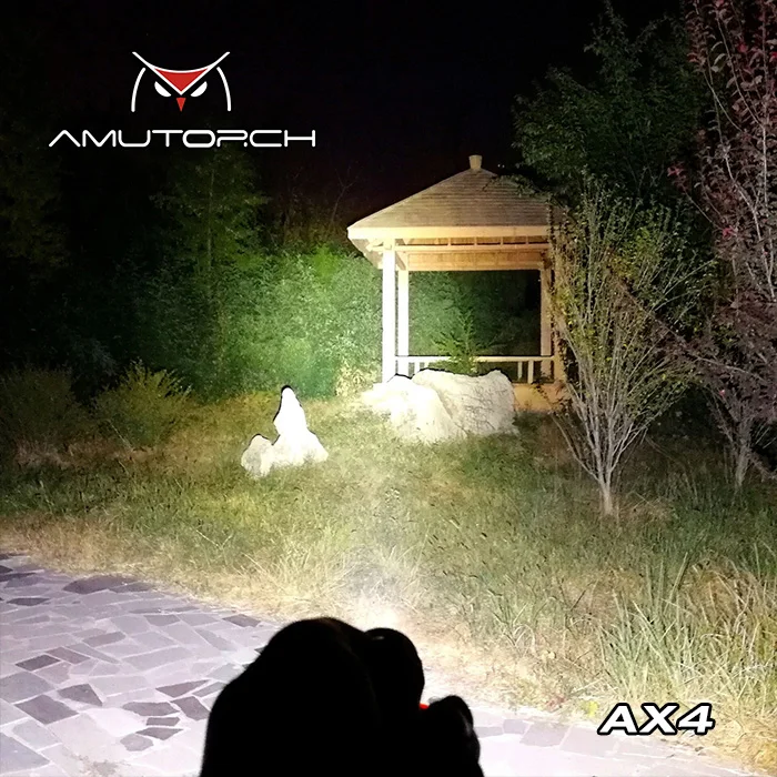 Amutorch новейший AX4 4x SST20 4000 лм 5 режимов плавное затемнение мощный 18650 EDC фонарик
