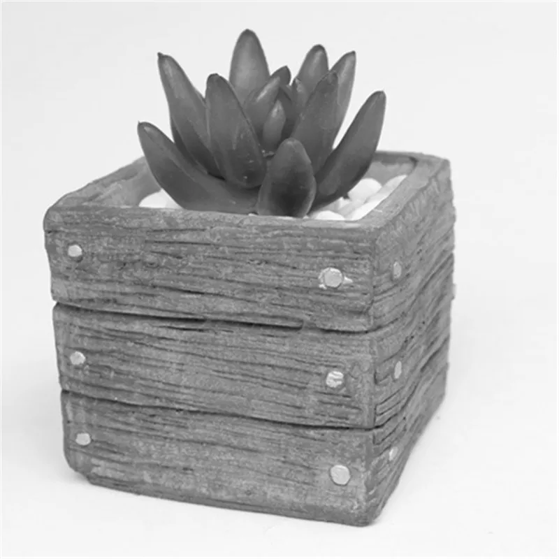 Book Pot Making Cement Mould for Home Garden Decoration Diy Creative 3d Concrete Flowerpot Silicone Mold
