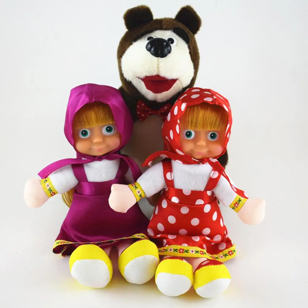 

Kuulee 1pc 15CM Masa Plush Doll Toy for Christmas Birthday Party Decor Style Random