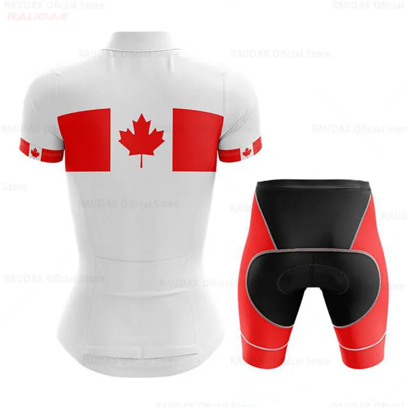 Канада женские летние шорты белый трикотажный комплект для велоспорта горный