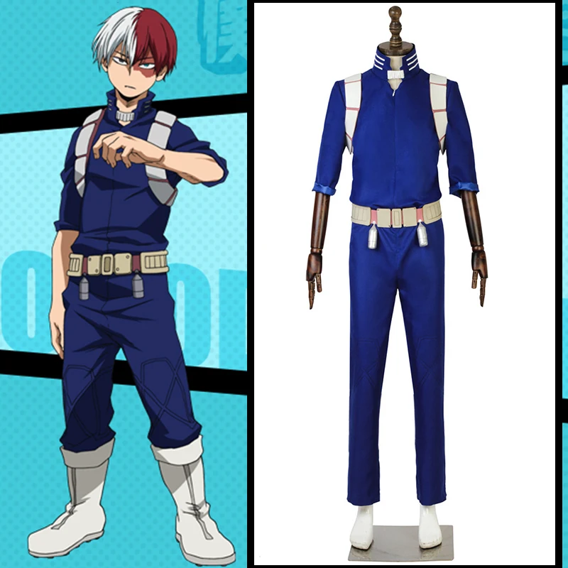 

Костюм для косплея из аниме-комиксов My Hero Academia, костюмы для косплея Todoroki Shoto, школьная форма, комбинезоны, боевой костюм, спортивные костюмы