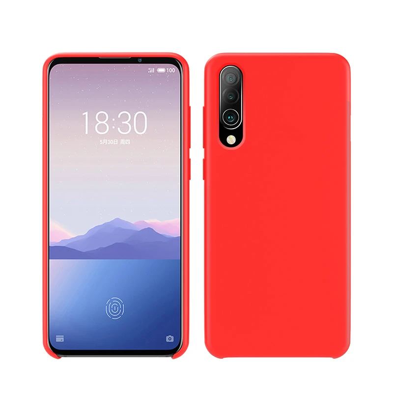 Красный Чехол для Meizu 16XS 16 S, мягкий жидкий силиконовый высококачественный чехол для Meizu NOTE 9 16XS 16 S, защитный противоударный чехол для телефона - Цвет: Красный