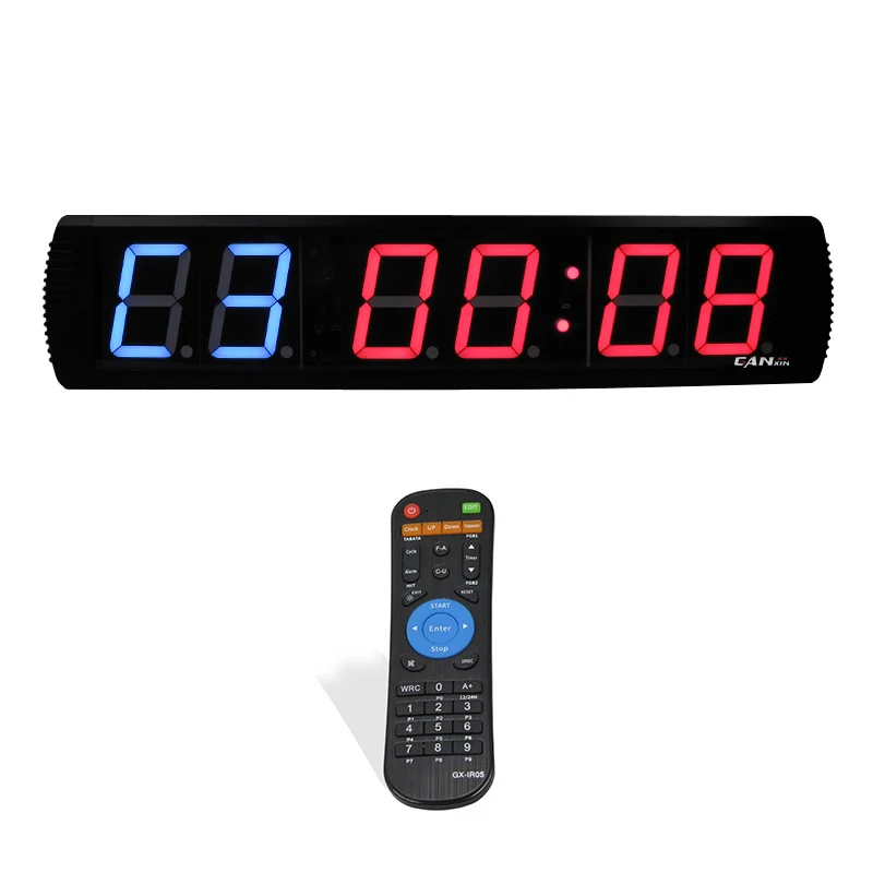 Ganxin 4Inch Gym Crossfit Timer LED Interval Rest Time Alternate Countdown Count Up Stopwatch | Дом и сад