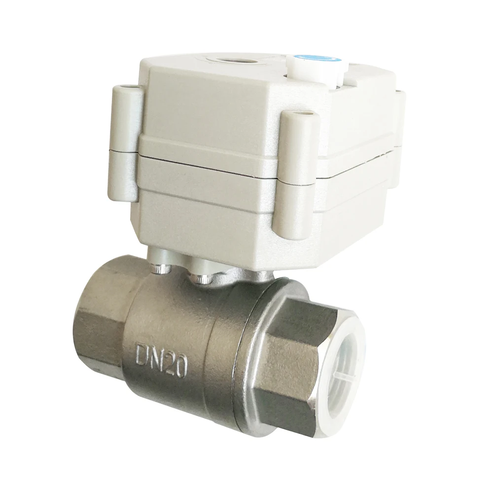 Цай вентилятор клапаном с электроприводом 3/4 ''полный порт SS304 AC/DC 9 V 12 24 DN20 3/7