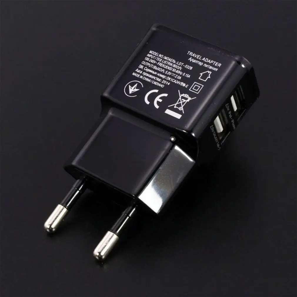 

Usb Charger Travel EU Plug 1a 2a Fast Charging Adapter portable Dual Wall charger Mobile Phone cable For iphone Samsung