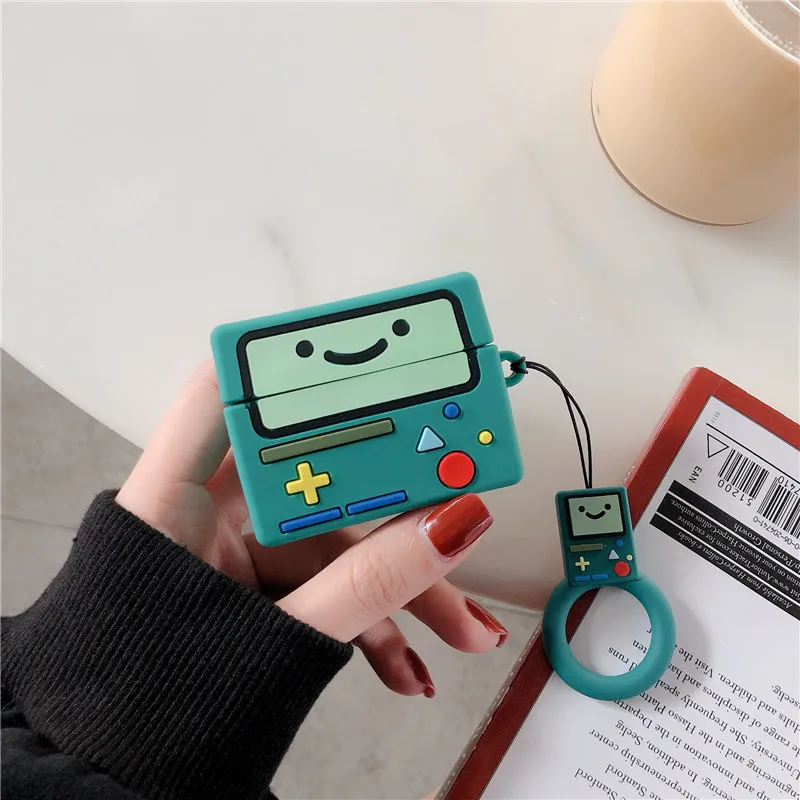 Стильная футболка с изображением персонажей видеоигр Adventure Time BMO игровой консоли наушники чехол для Apple Airpods 1/2/3 Pro Чехол Мягкий силиконовый чехол для наушников Защитный чехол