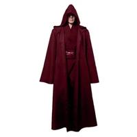 darth vader cosplay clothes terry jedi black robe star wars jedi knight hoodie cloak halloween cosplay costume cape for adult