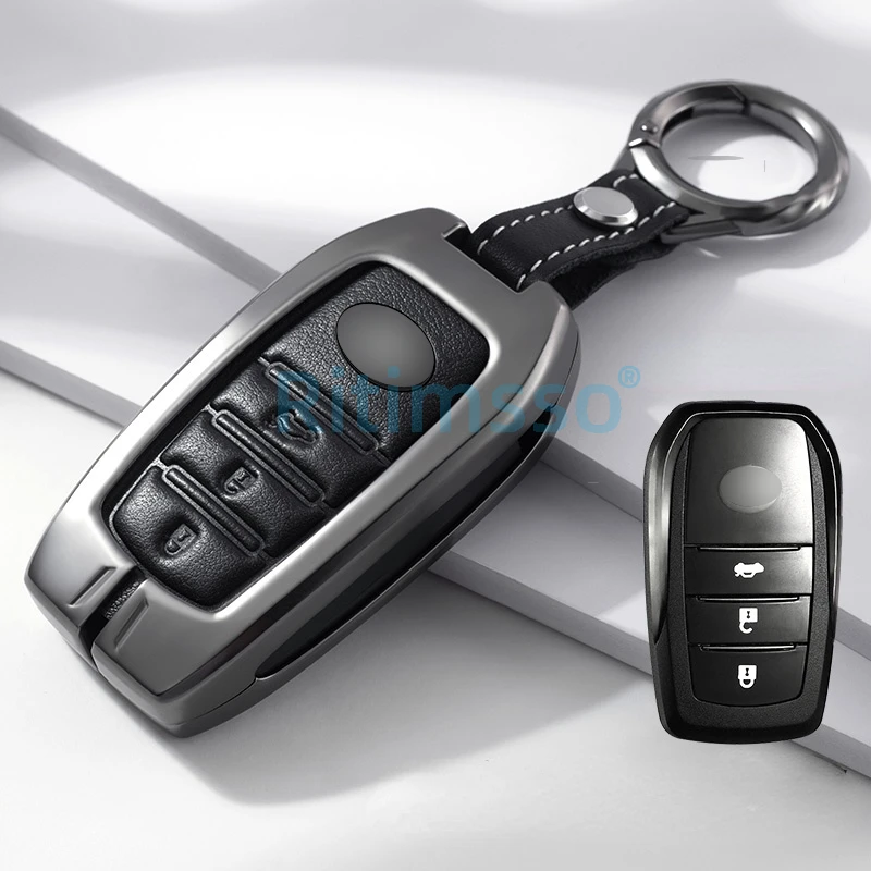 

Чехол для автомобильного ключа для Toyota, чехол для ключа Chr Rav4 Auris Avensis Prius Aygo Camry Corolla Land Cruiser 200 Prado Crown, автомобильный брелок для ключей