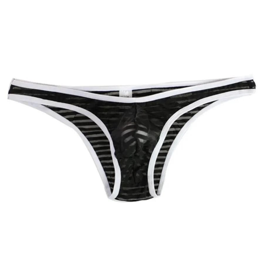 Мужские дышащие сетчатые трусы с низкой посадкой прозрачное Эротическое нижнее