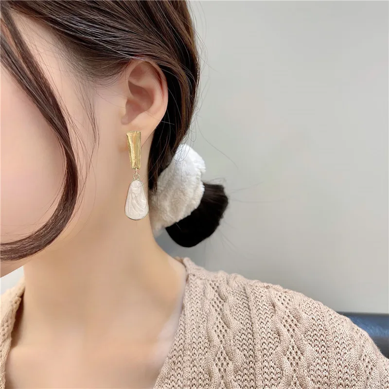 

S925 Needle Drop Earrings Long Eardrop Contracted Elegant Temperament ins Wind Stud earrings Women Jewelry Gifts