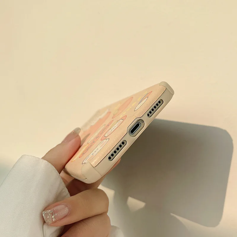 

Cartoon 12pro Mobile Phone Shell for IPhone 12 Leather Protective Case Xsmax for 8 Apple Imitation Leather 11/X Phone Cases