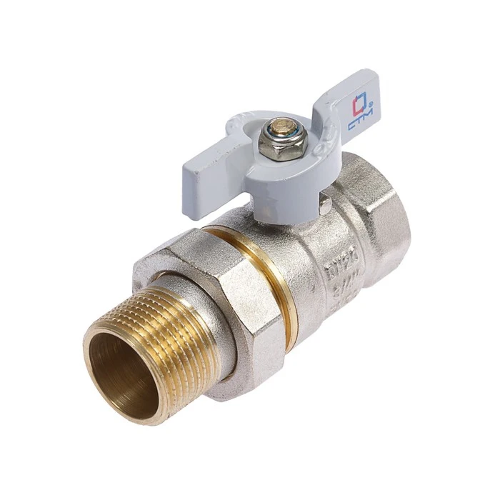 Кран шаровой СТМ СТАНДАРТ с американкой бабочка