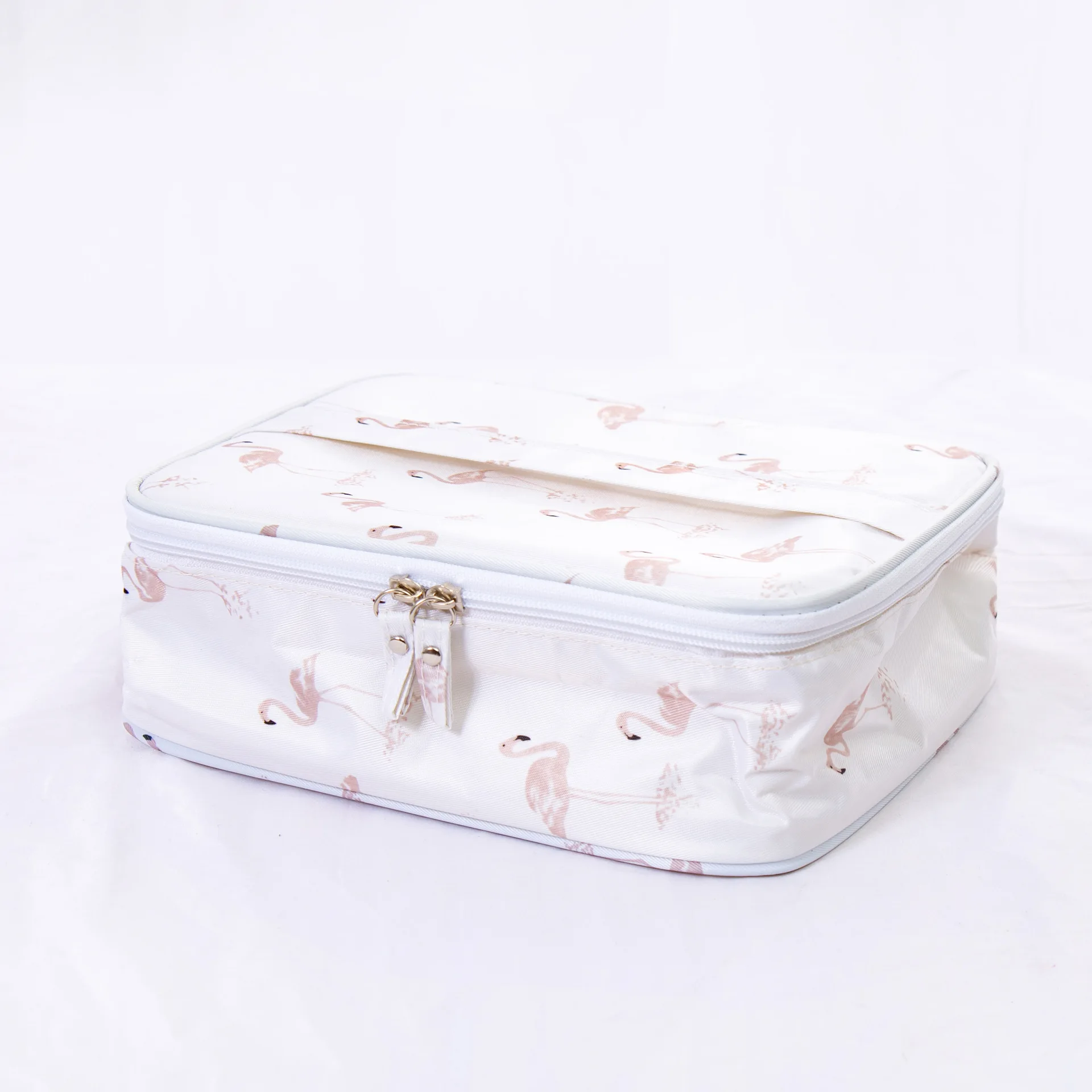 Новая летняя дорожная сумка для хранения большой емкости Портативная сумка для хранения мини Портативная косметичка с принтом фламинго