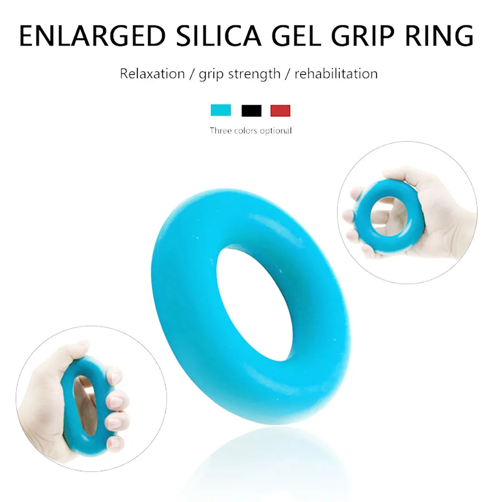 

Silica Gel Grip Forearm Strength Training Equipment Ring Exerciser Gym Three Color Portable Fitness Equipment Sports Accessories
