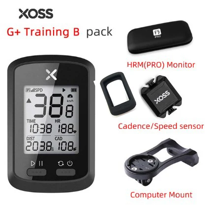 XOSS велосипедный компьютер G+ беспроводной gps Спидометр Водонепроницаемый дорожный велосипед MTB велосипедный Bluetooth ANT+ с каденцией Велоспорт - Цвет: xoss G mount 5