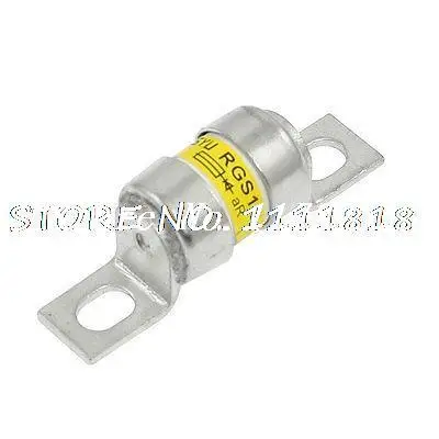 

Металлический быстродействующий предохранитель 380 А В AC SYU RGS11 с болтом серебристого цвета