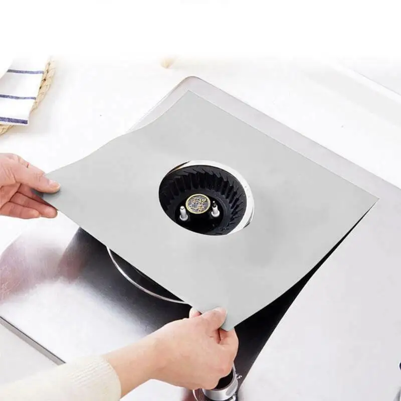 

Reusable 4 Pcs / Set Gas Stove Cooker Protectors Cover Mat Protector Kitchen Kitchen Gas Accessories Stove / Pad Liner Clea E5U5