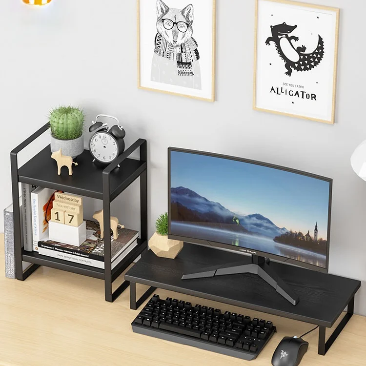 

Pc стенд для выставки товаров деревянная книжная полка офисный стол хранение металлический стеллаж для хранения в Корейском стиле Дисплей ...