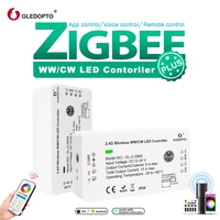 gledopto intelligent zigbee led wwcw strip controller color temperature and brightness tunable work with zigbee hub remote