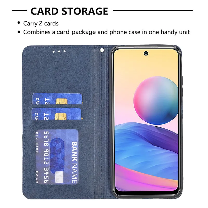 Redmi10 Case For Redmi 10 Cover Case Magnet Flip Leather Coque For Xiaomi Redmi Note 10 Pro 10T 5G 10S Max Wallet Funda Etui Bag