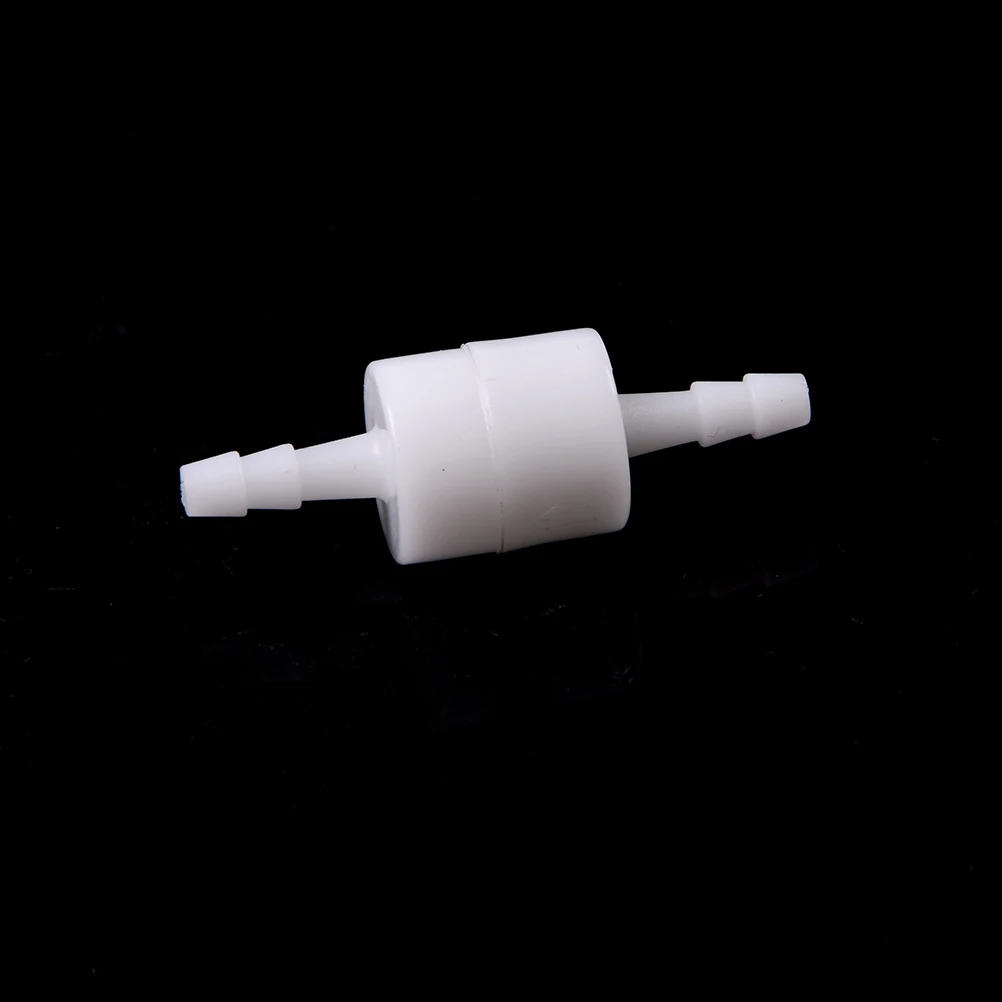 

1PCS Plastic One Way Inline Check Valve Fuel Gas Liquid Water White 4mm